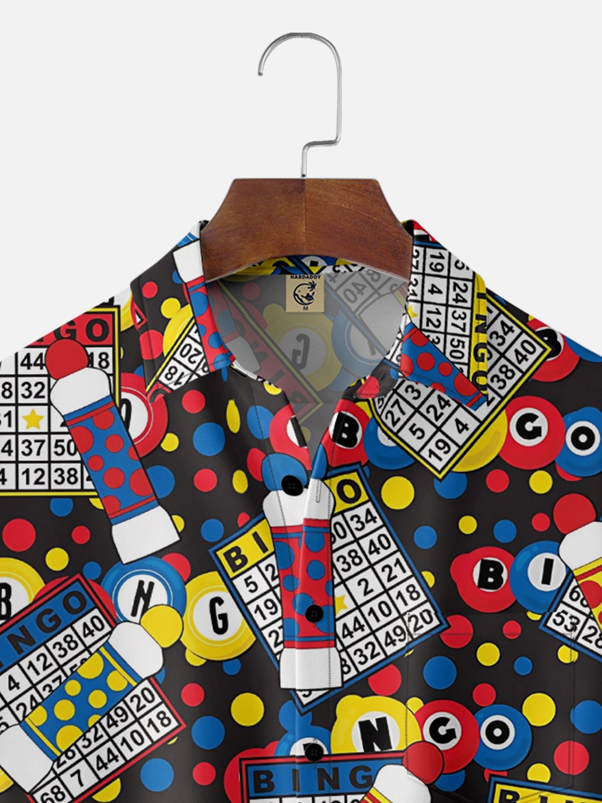 Moisture Wicking Bingo Chest Pocket Hawaiian Shirt