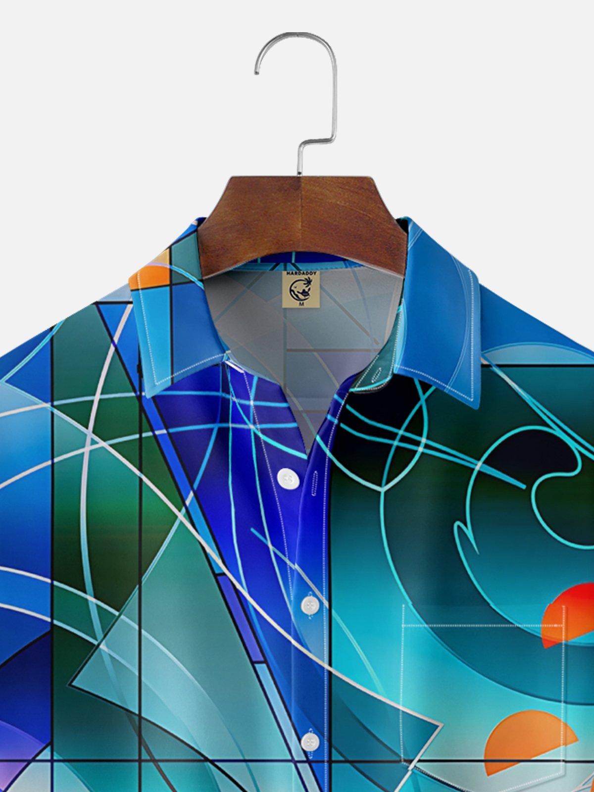Hardaddy x Clemens Niewoehner Moisture-wicking Abstract Painting Art Chest Pocket Casual Shirt
