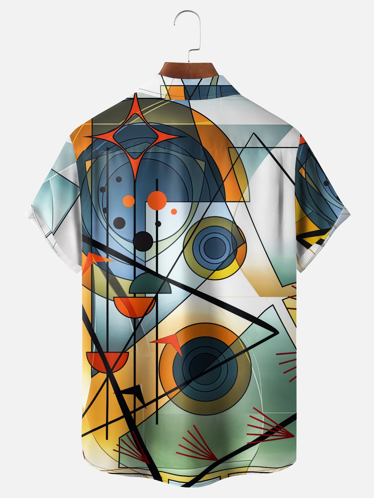 Hardaddy X Clemens Niewoehner Moisture-wicking Geomatric Chest Pocket Casual Shirt