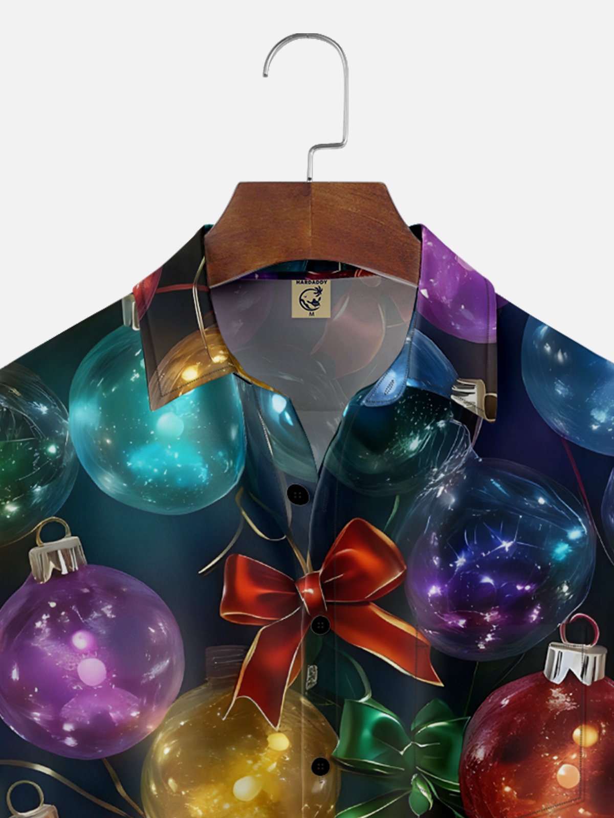 Moisture-wicking Christmas Tree Lights Fun Chest Pocket Casual Shirt