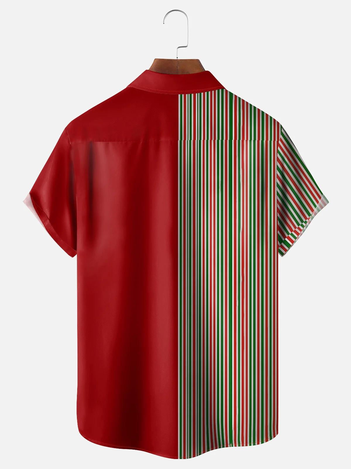 Moisture-wicking Christmas Santa Claus Elf Reindeer HOHOHO Chest Pocket Holiday Shirt