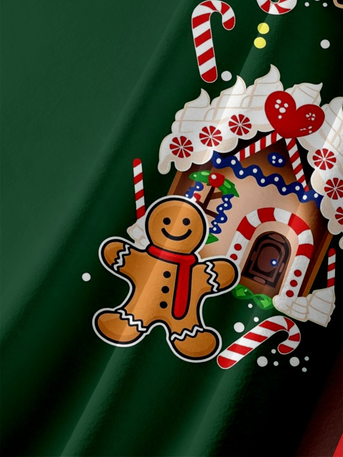 Moisture-wicking Christmas Santa Claus Chest Pocket Ugly Shirt