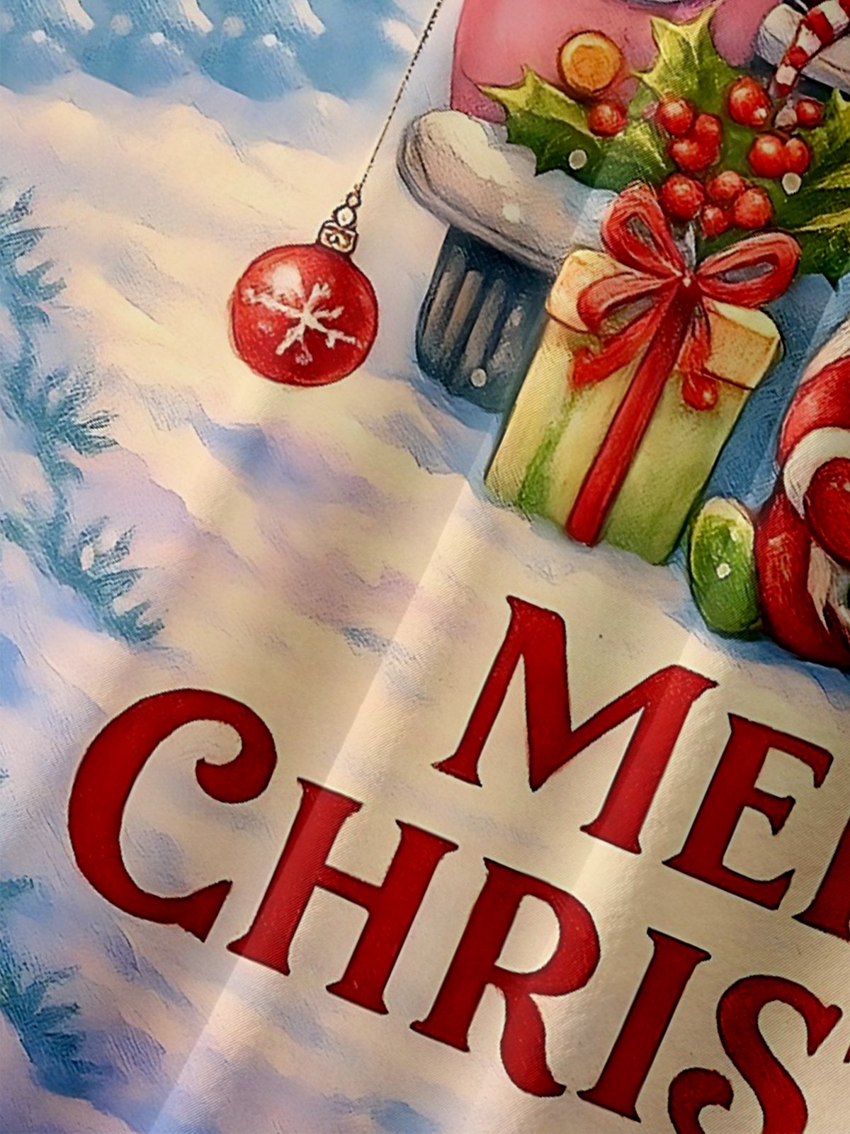 Moisture Wicking Merry Christmas Gnome Chest Pocket Hawaiian Shirt