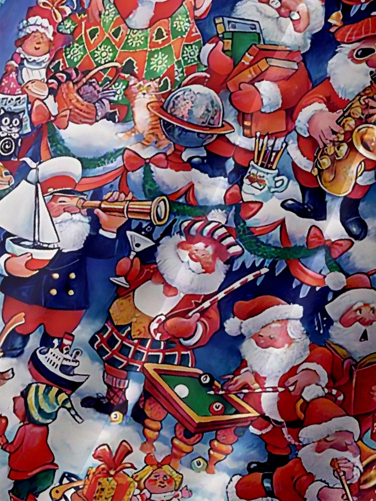 Moisture Wicking Merry Christmas Funny Santa Chest Pocket Hawaiian Shirt