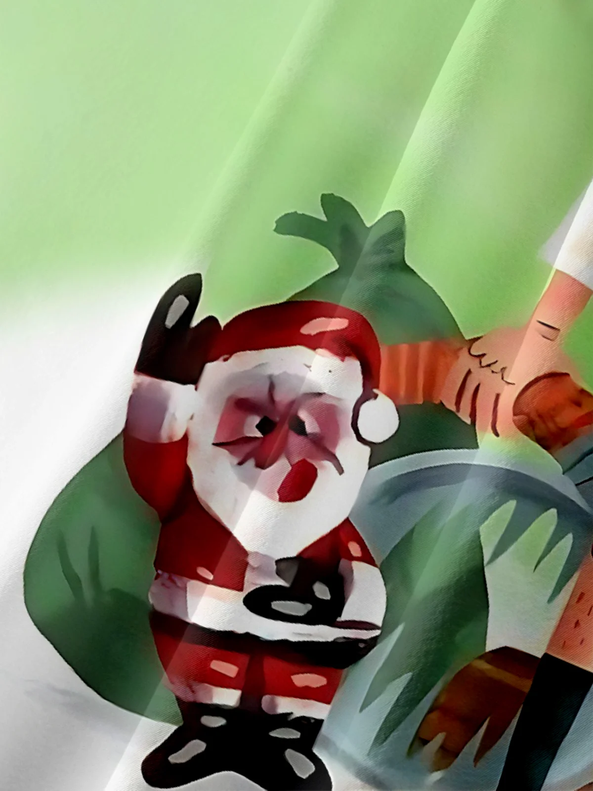 Moisture Wicking Crazy Christmas Vacation Eddie Chest Pocket Hawaiian Shirt