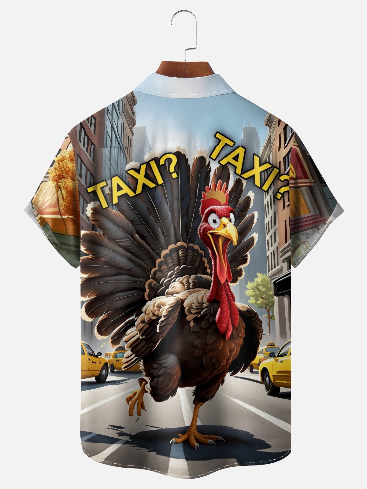 Moisture-wicking Thanksgiving Turkey Funny Chest Pocket Casual Shirt
