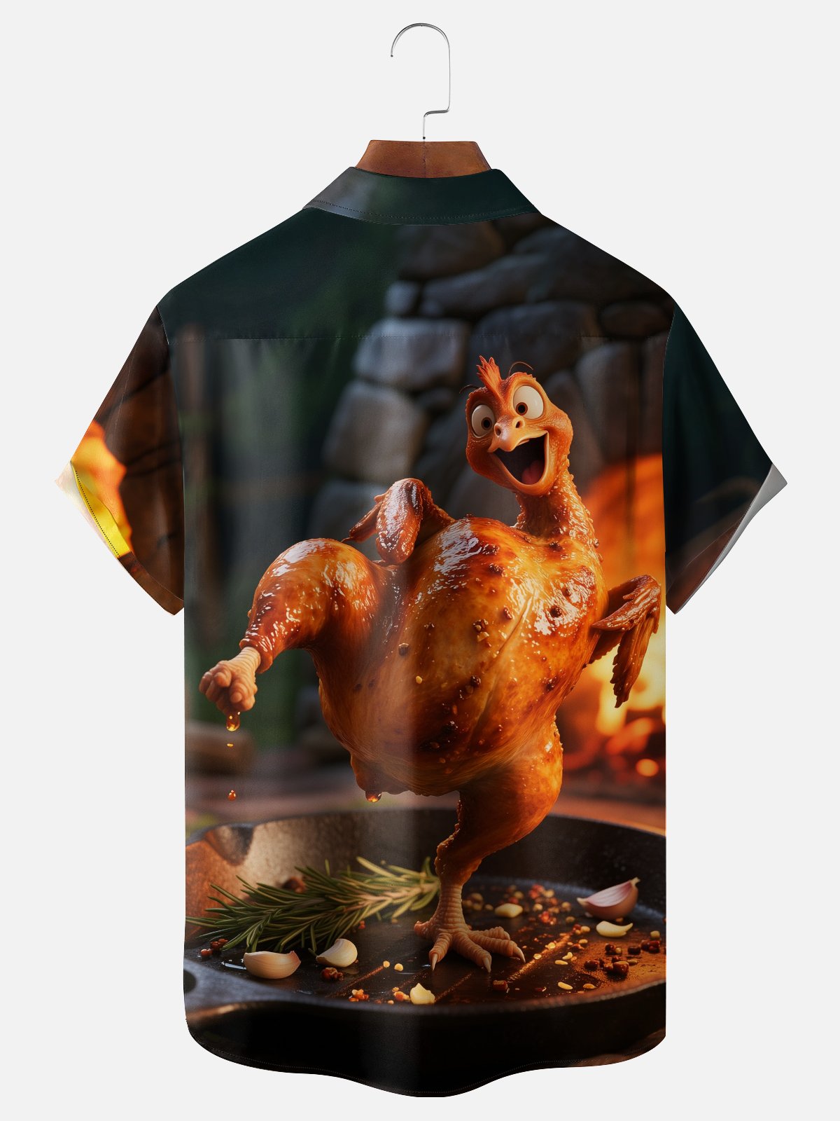 Moisture-wicking Thanksgiving Turkey Funny Chest Pocket Casual Shirt