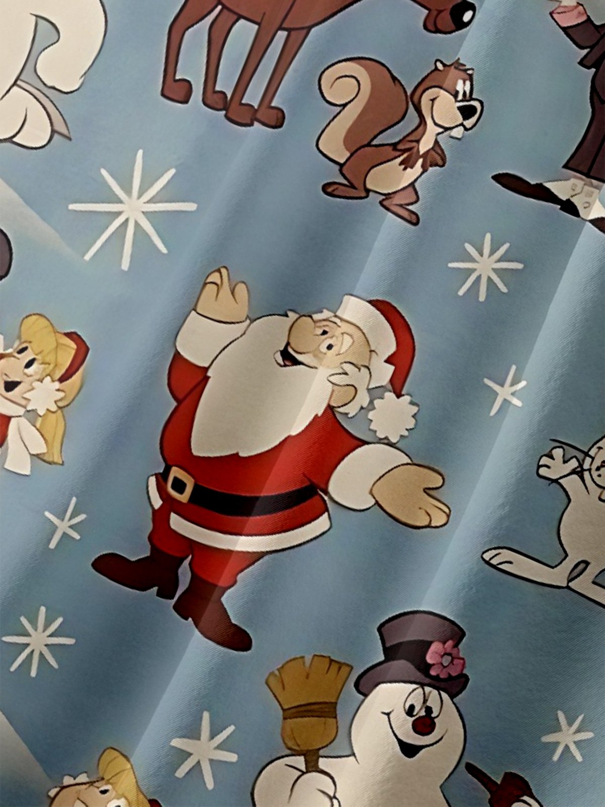 Moisture-Wicking Santa Frosty Snowman Pocket Hawaiian Shirt