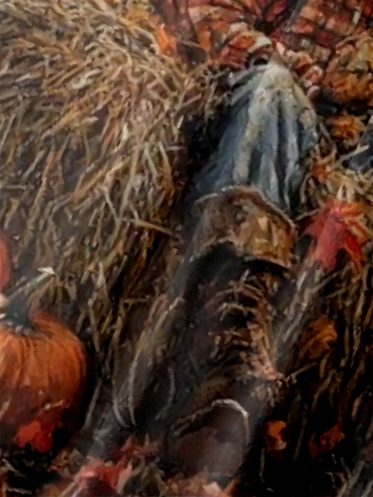 Moisture-wicking Thanksgiving Fall Harvest Scarecrow Chest Pocket Casual Shirt