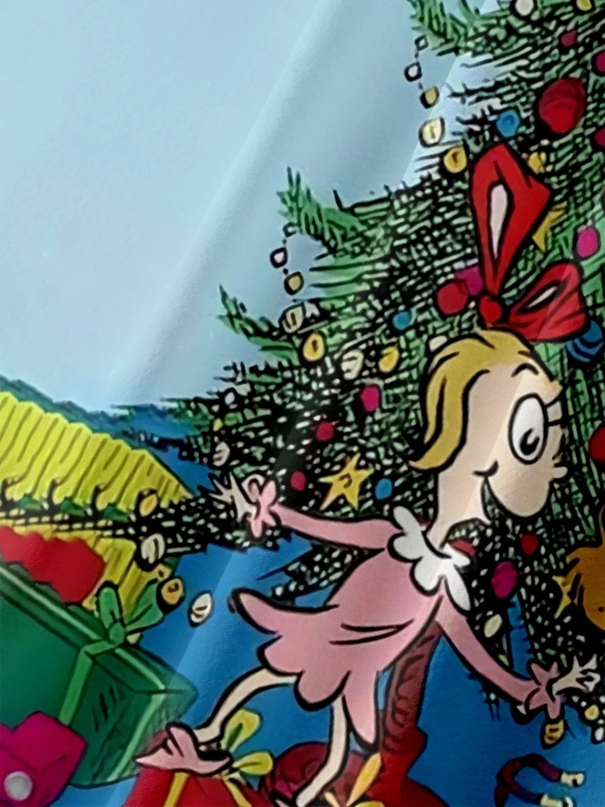 Moisture Wicking Dr. Seuss's Grinch Chest Pocket Hawaiian Shirt