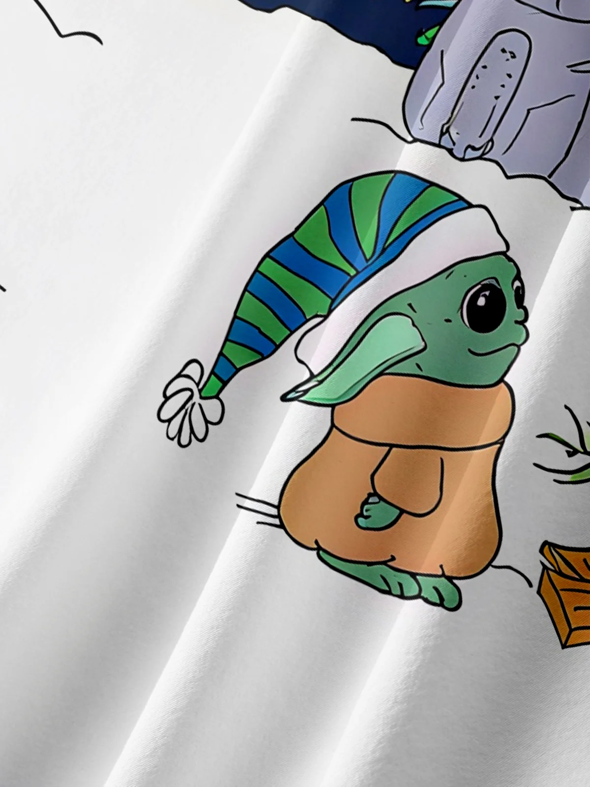 Moisture-wicking Christmas Tree Cartoon Chest Pocket Casual Shirt