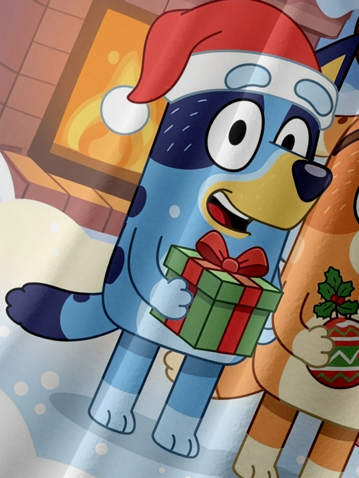 Moisture-wicking Christmas Tree Dog Cartoon Chest Pocket Casual Shirt