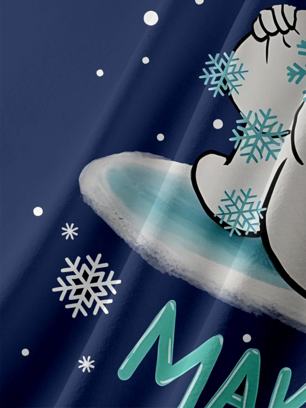 Moisture Wicking Merry Christmas Ugly Snowman Chest Pocket Hawaiian Shirt