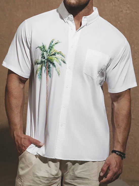 Hardaddy® Cotton Palm Tree Oxford Shirt