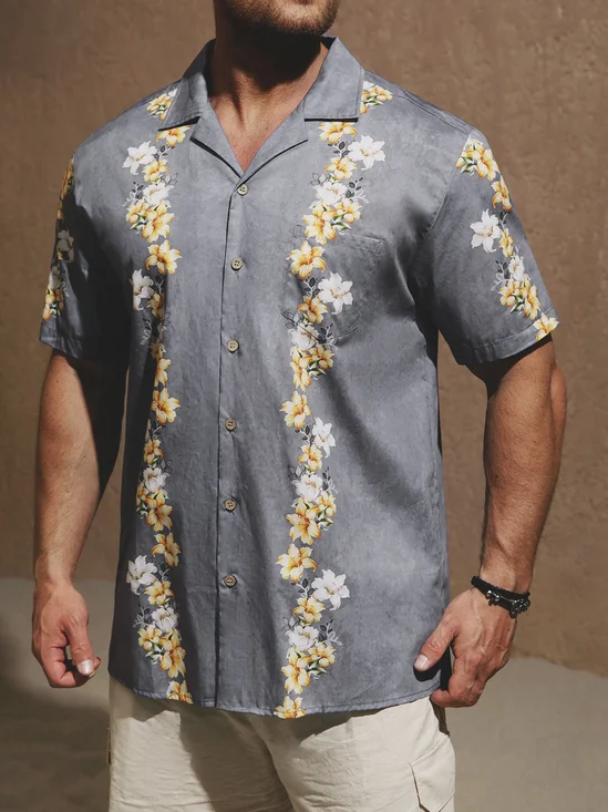 Hardaddy® Cotton Plants Aloha Shirt
