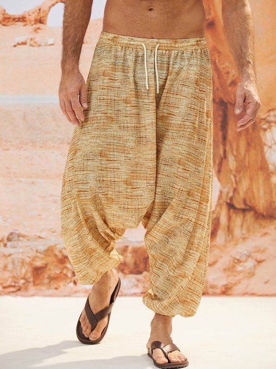 Hardaddy Casual Drawing Harem Pants