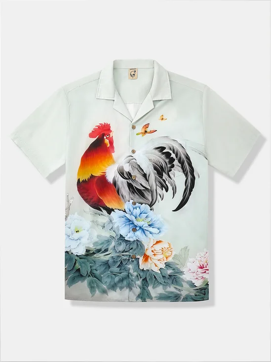 Hardaddy® Cotton Rooster Aloha Shirt