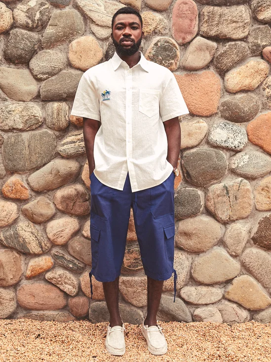 Hardaddy Plain Casual Cargo Shorts