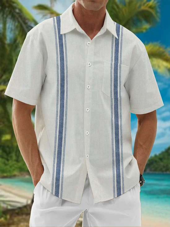 Hardaddy® Cotton Striped Bowling Shirt