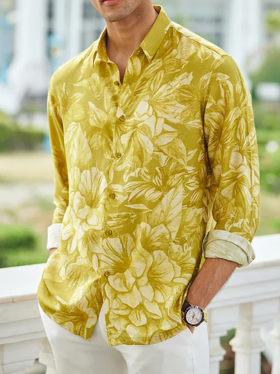 Floral Long Sleeve Casual Shirt