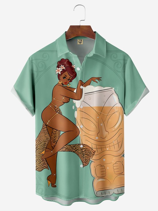 Big Size Tiki Beauty Shirt By Alice Meow
