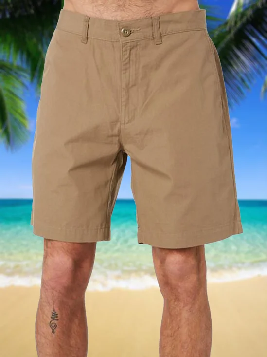 Hardaddy Cotton Plain Casual Bermuda