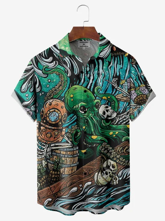 Octopus Adventure Shirt By David Lozeau