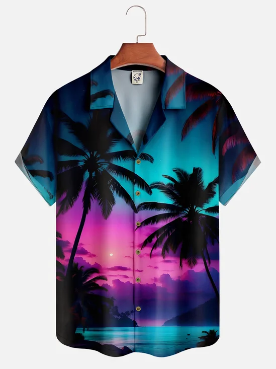 Hardaddy Moisture-wicking Coconut Tree Hawaiian Shirt