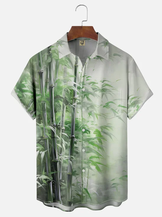 Moisture-wicking Bamboo Chest Pocket Casual Shirt