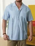Hardaddy®Cotton Plain Short Sleeve Guayabera Shirt