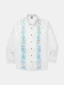 Hardaddy Striped Sea Animals Long Sleeve Guayabera Shirt
