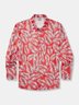Floral Chest Pocket Long Sleeve Casual Shirt