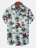Men's Kentucky Derby Retro Cowboy Horse Style Lover Pocket Equestrian Casual Loose Comfortable Shirt