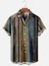 Hardaddy Shirts For Father Leisure Vacation Abstract Gradient Geometric Pattern Hawaiian Style Printed Shirt Top