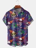 Mask Skull Chest Pocket Short Sleeve Shirt