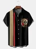 Poker Chest Pocket Short Sleeve Bowling Shirt