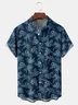 Coconut Tree Chest Pocket Short Sleeve Hawaiian Shirt