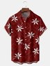 Tropical Flowers Chest Pocket Short Sleeve Hawaiian Shirt