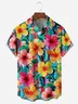 Hardaddy Floral Chest Pocket Short Sleeve Hawaiian Shirt