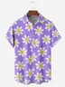 Hardaddy Floral Chest Pocket Short Sleeve Hawaiian Shirt