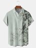 Hardaddy Floral Sakura Chest Pocket Short Sleeve Hawaiian Shirt