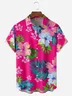 Hardaddy Floral Chest Pocket Short Sleeve Hawaiian Shirt