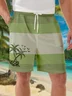 Hawaiian Coconut Tree Print Bermuda