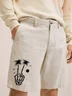 Hardaddy Coconut Tree Print Vacation Bermuda