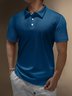 Hardaddy Ombre Polka Dot Button Short Sleeve Polo Shirt
