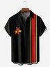 Boxing Bull Chest Pocket Short Sleeve Bowling Shirt