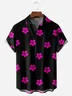Floral Chest Pocket Short Sleeve Hawaiian Shirt