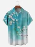 Floral Chest Pocket Short Sleeve Hawaiian Shirt