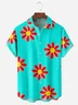 Floral Chest Pocket Short Sleeve Hawaiian Shirt