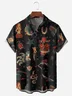Tattoo Girl Chest Pocket Short Sleeve Hawaiian Shirt